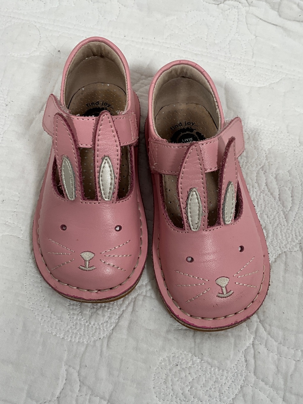 Livie & Luca Pink Bunny T-Strap Mary Janes